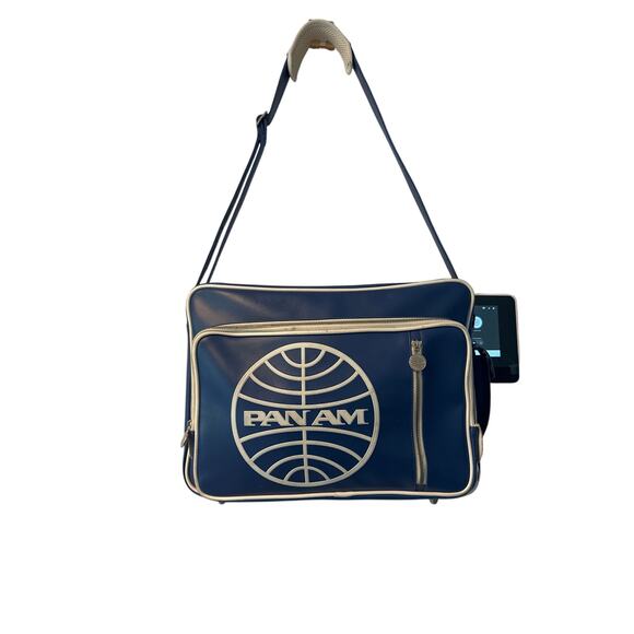 PAN AM "SECRET AGENT RELOADED" BAG CERTIFIED Vintage STYLE Pan am BLUE - Picture 5 of 8